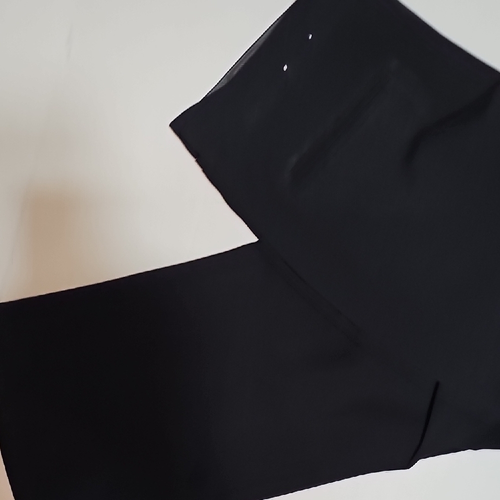 NY Collection Womens Black Wide Leg Pants Sz 16 Dressy Business Casual Office
